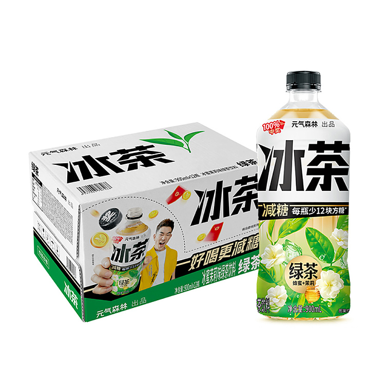 genki-forest-iced-tea-honey-jasmine-green-tea-900ml12-bottles-1