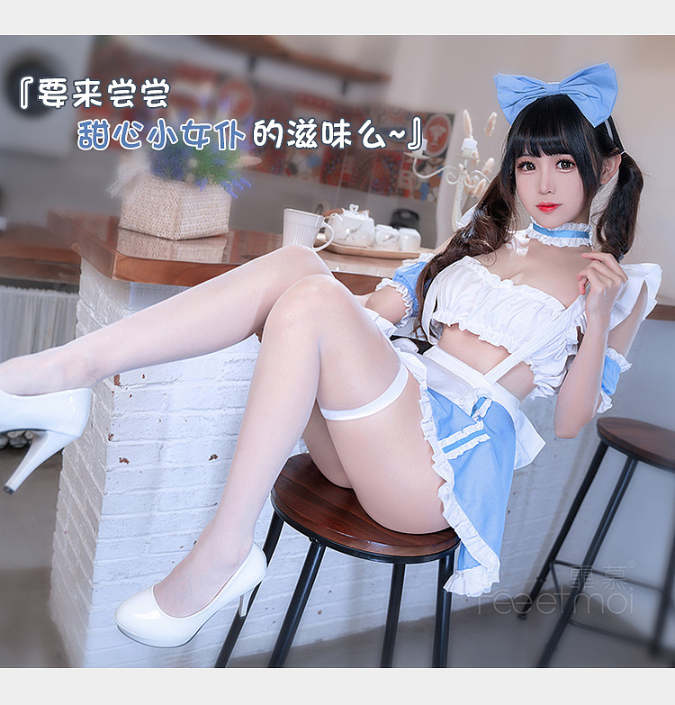 fei-mu-ruffled-lace-bustier-sweetheart-maid-dress-16588a-blue-and-white-12