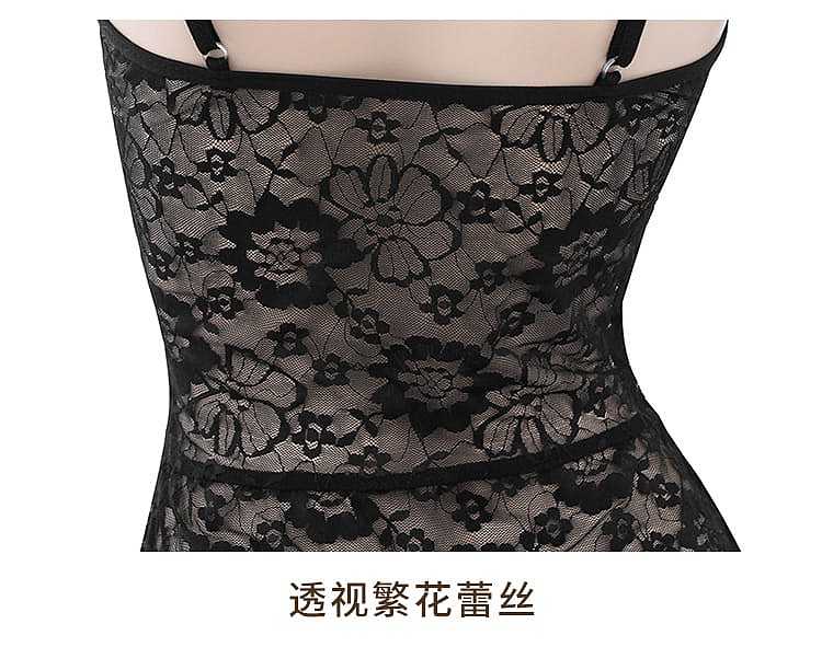 fei-mu-erotic-lingerie-see-through-lace-maid-set-16084a-black-and-white-24