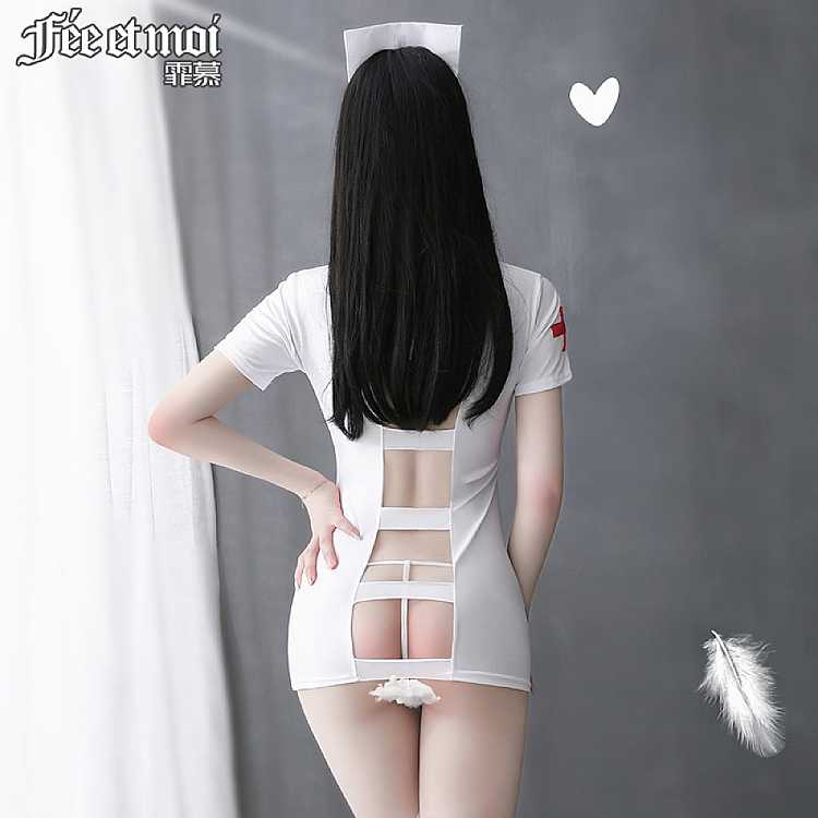 fei-mu-erotic-lingerie-sexy-backless-nurse-set-16588a-white-3