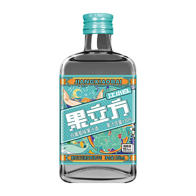 江小白 果立方 白葡萄味果汁酒 15% 168ml