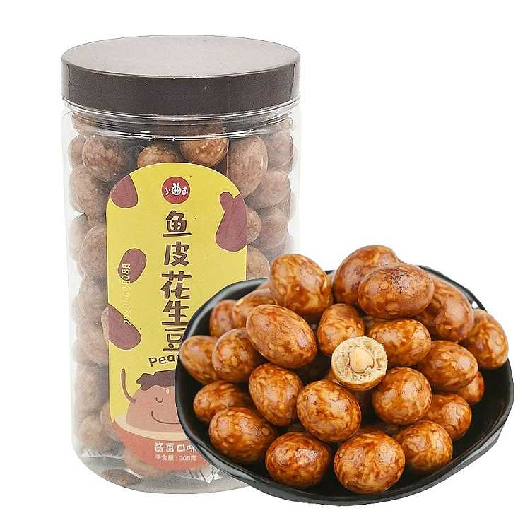 xiaoqu-family-sauce-flavored-fish-skin-peanut-308g-1