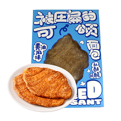 不二情书 被压扁的可颂面包 黄油味 50g