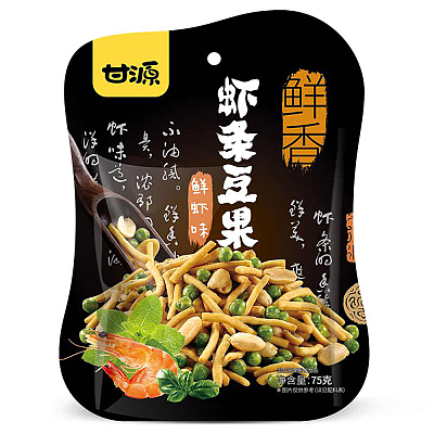 甘源 虾条豆果 鲜虾味 75g