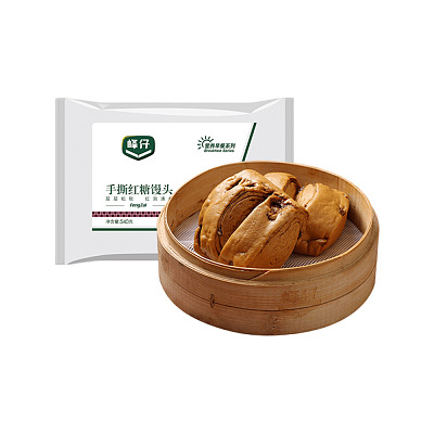 【冻】峰仔 手撕红糖馒头 6pcs 540g