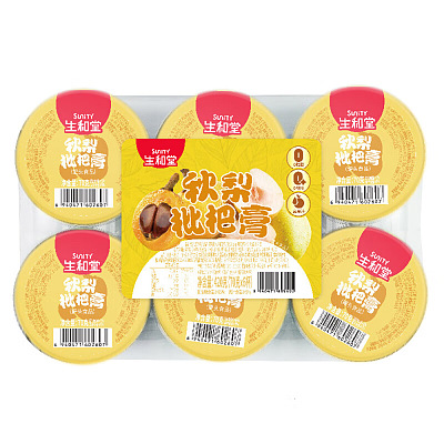 生和堂 秋梨枇杷膏 70g*6杯