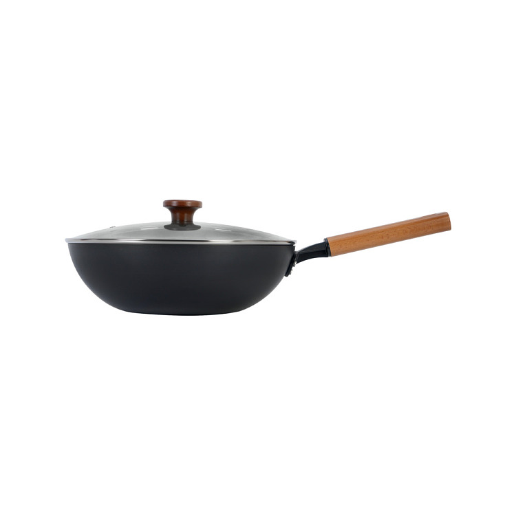 koyle-zero-coating-carbon-steel-iron-pot-32cm-open-flame-induction-cooker-universal-use-3