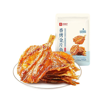 良品铺子 香烤金片鱼 鲜辣味 45g