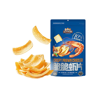 三只松鼠 脆脆虾片 原味 200g