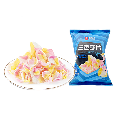 良品铺子 三色虾片 原味 50g
