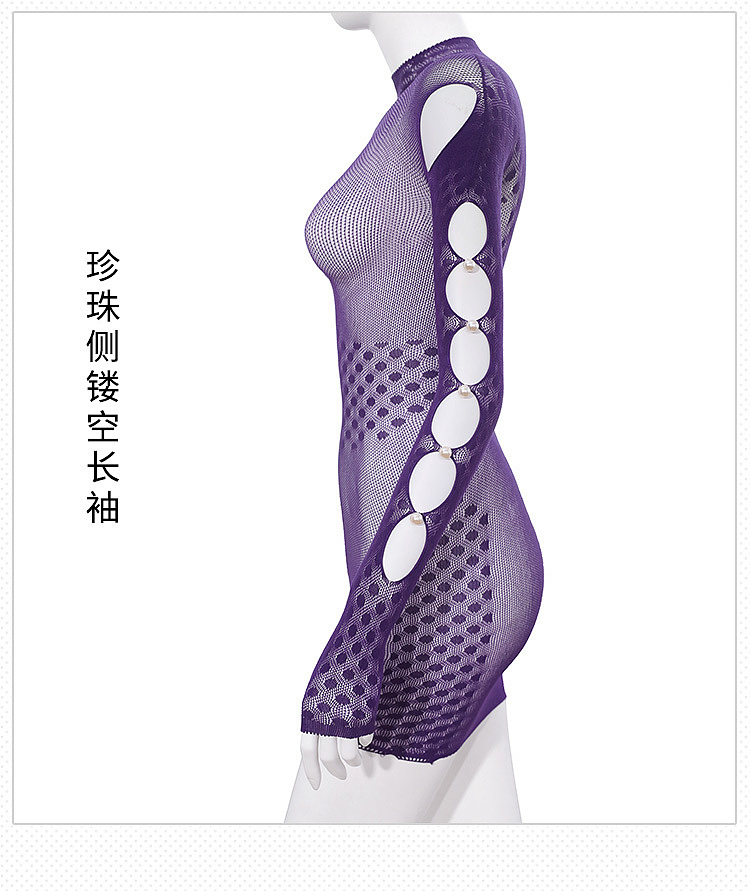 fermu-neighborhood-sisters-high-intelligence-pearl-trimmed-half-high-neck-net-dress-purple-17