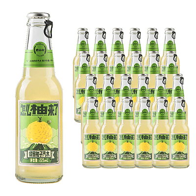 【整箱】碧山村 汽水 蜂蜜柚子味 225ml*24瓶/箱
