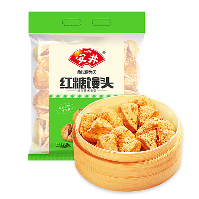 【冻】安井 红糖馒头 800g