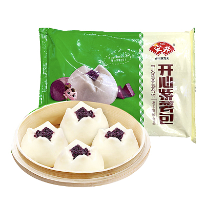 【冻】安井 开心紫薯包  12pcs 360g