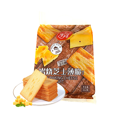 美丹 岩烧芝士薄脆饼干 312g