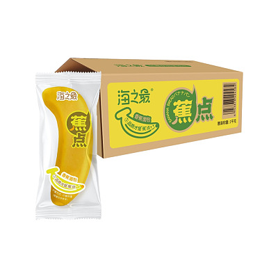 【国内直采】零食很忙专供 海之最 香蕉面包 约28个 2KG 保质期90天 新鲜美味 介意勿拍