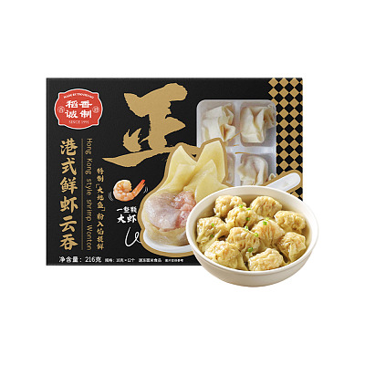 【冻】稻香诚制 鲜虾云吞 216g
