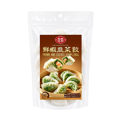 【冻】稻香诚制 鲜虾韭菜饺 420g