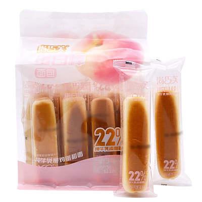 尚巧芙 蛋白棒面包 白桃芝士味 280g