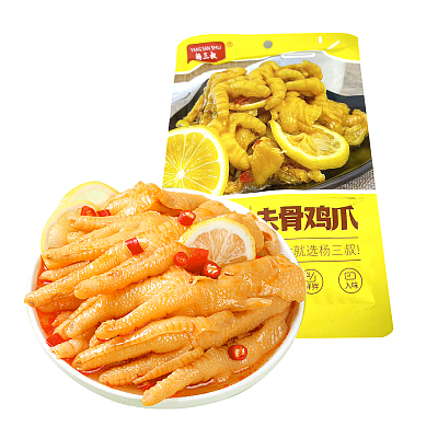 杨三叔 柠檬去骨鸡爪 香辣味 68g