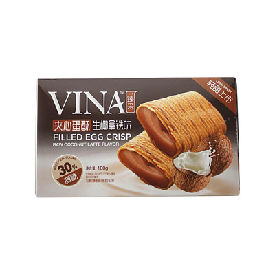法丽兹 臻采夹心蛋酥 生椰拿铁味 100g