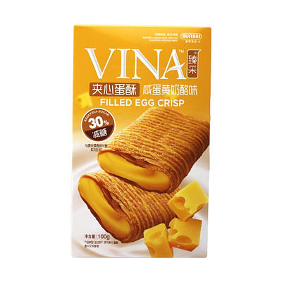法丽兹 臻采夹心蛋酥 咸蛋黄奶酪味 100g