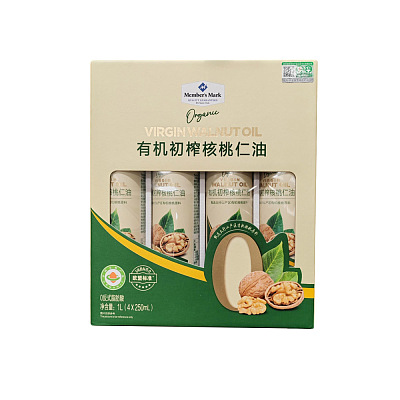【全澳独家】山姆自营品牌 MM 有机初榨核桃仁油 4瓶入 1L
