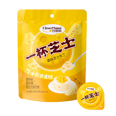 巧妈妈 芝士牛奶布丁 5个入 165g