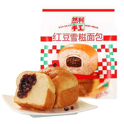 然利 红豆雪糍面包 约90g