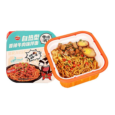 曹操饿了 香辣牛肉味拌面 自热型 259.5g