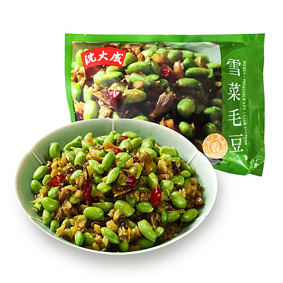【冻】沈大成 雪菜毛豆 300g