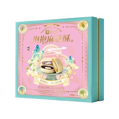 良品铺子 抱抱麻薯酥月饼 4枚入 200g