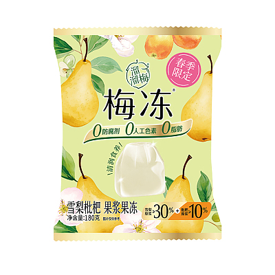 溜溜梅 梅冻 果浆果冻 雪梨枇杷 180g