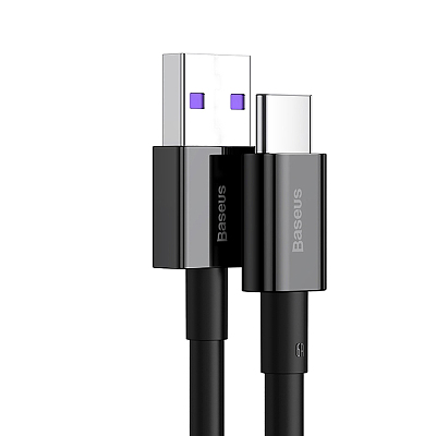 倍思 优胜系列快充数据线 USB to Type-C 66W 1m 黑色