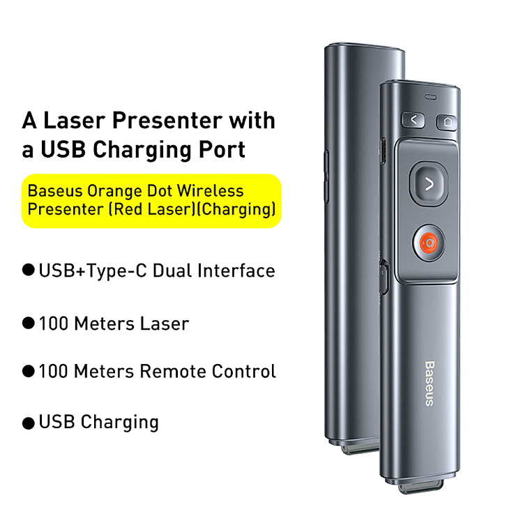 best-orange-dot-ppt-flip-pen-red-gray-rechargeable-version-2
