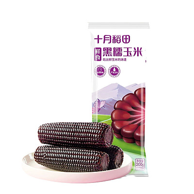 十月稻田 黑糯玉米 单个 200g