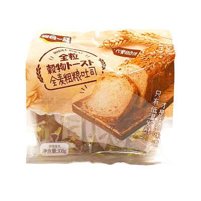 安合一品 全麦粗粮吐司 308g