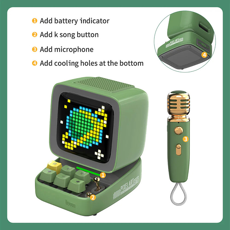 divoom-mini-karaoke-pixel-art-bluetooth-speaker-green-3