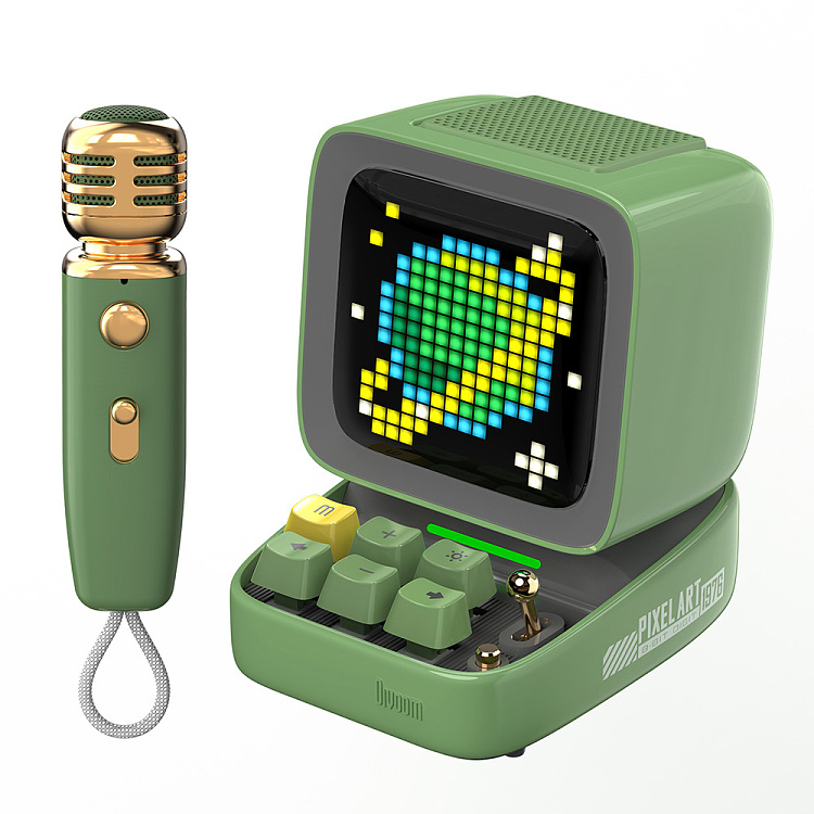 divoom-mini-karaoke-pixel-art-bluetooth-speaker-green-1