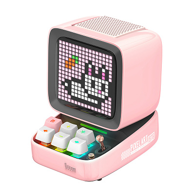Divoom 复古像素艺术蓝牙音箱 粉色