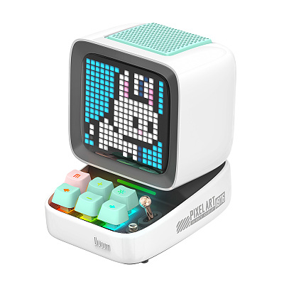 Divoom 复古像素艺术蓝牙音箱 白色
