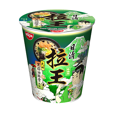 日清 拉王 黑蒜油豚骨味 80g