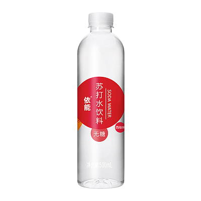 依能 苏打水饮料 西柚味 500ml