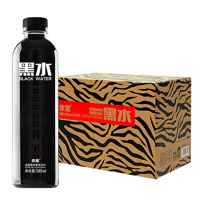 【整箱】依能 黑水饮料 桑葚葡萄味 500ml*15