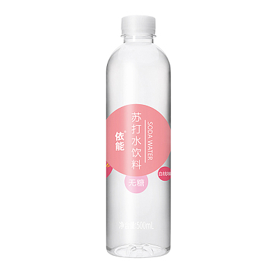 依能 苏打水饮料 白桃味 500ml
