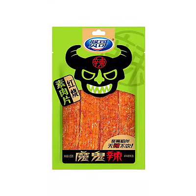 贤哥 魔鬼辣 辣条 红烧素肉片 105g