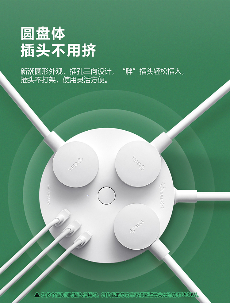 bull-round-socket-3-plug-3usb-master-18m-white-r203u-3