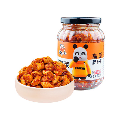 饭扫光 风干高原萝卜干 麻辣味 300g