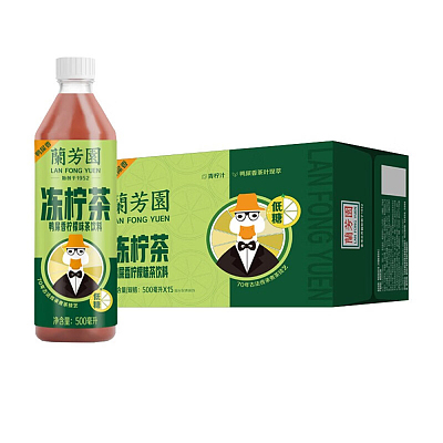 【整箱】兰芳园 鸭屎香冻柠茶 500ml*15瓶/箱