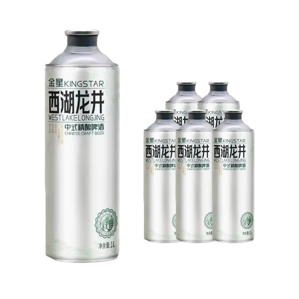 整箱】金星中式精酿啤酒西湖龙井绿茶1L*6瓶装｜悉尼华人超市送货